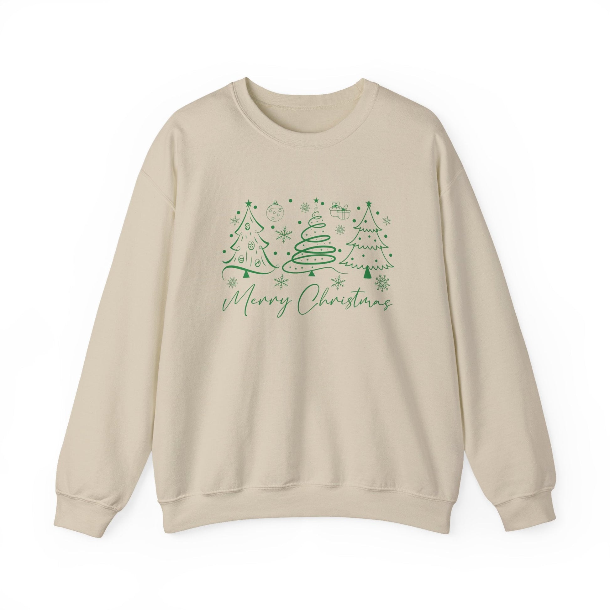 Boho Style Merry Christmas Sweatshirt, Cozy Christmas Outfit - Popbydesign