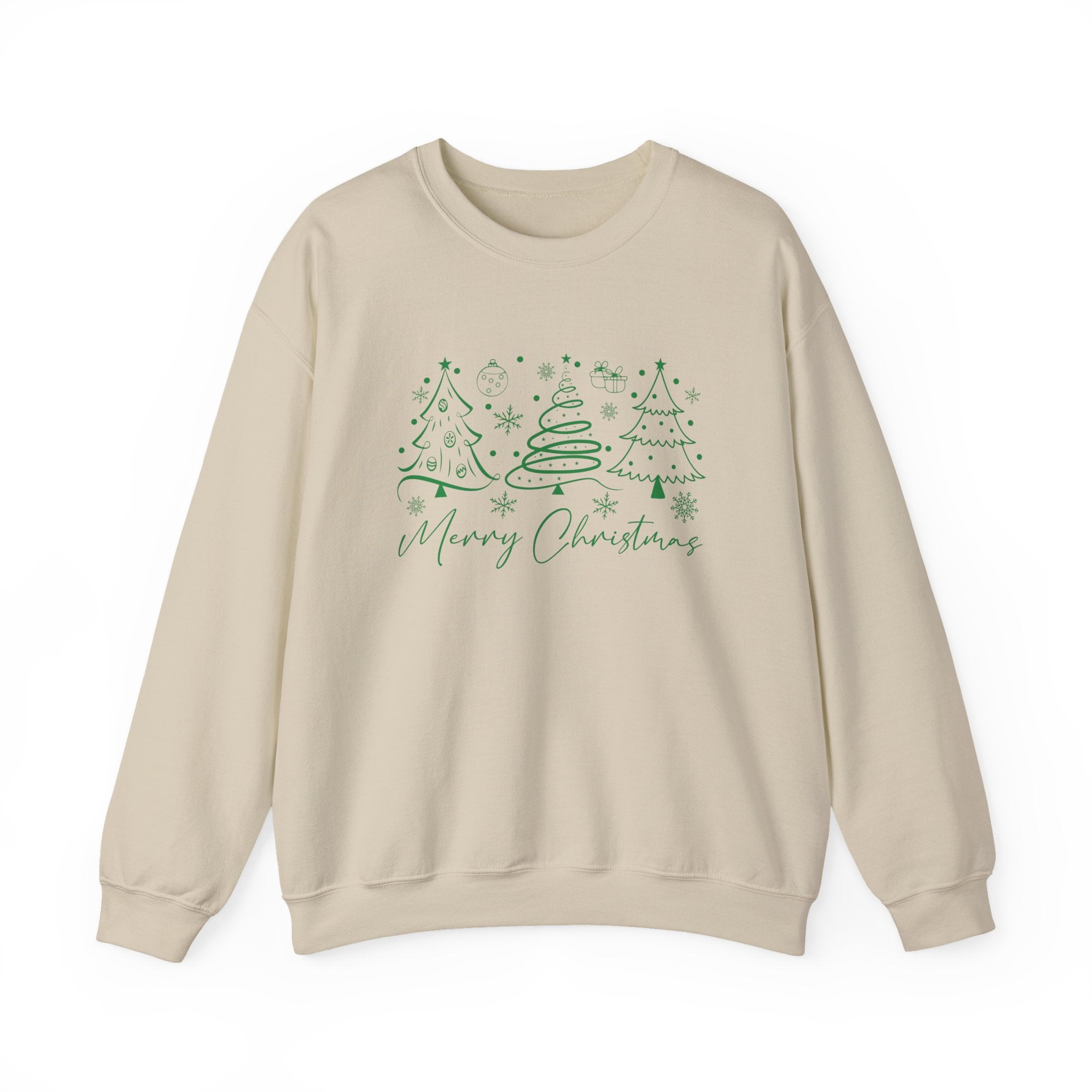 Boho Style Merry Christmas Sweatshirt, Cozy Christmas Outfit by PopCultureByDesign36