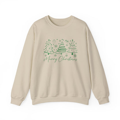 Boho Style Merry Christmas Sweatshirt, Cozy Christmas Outfit - Popbydesign