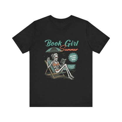 Book Girl Summer Shirt, Reading Lover Tee - Popbydesign
