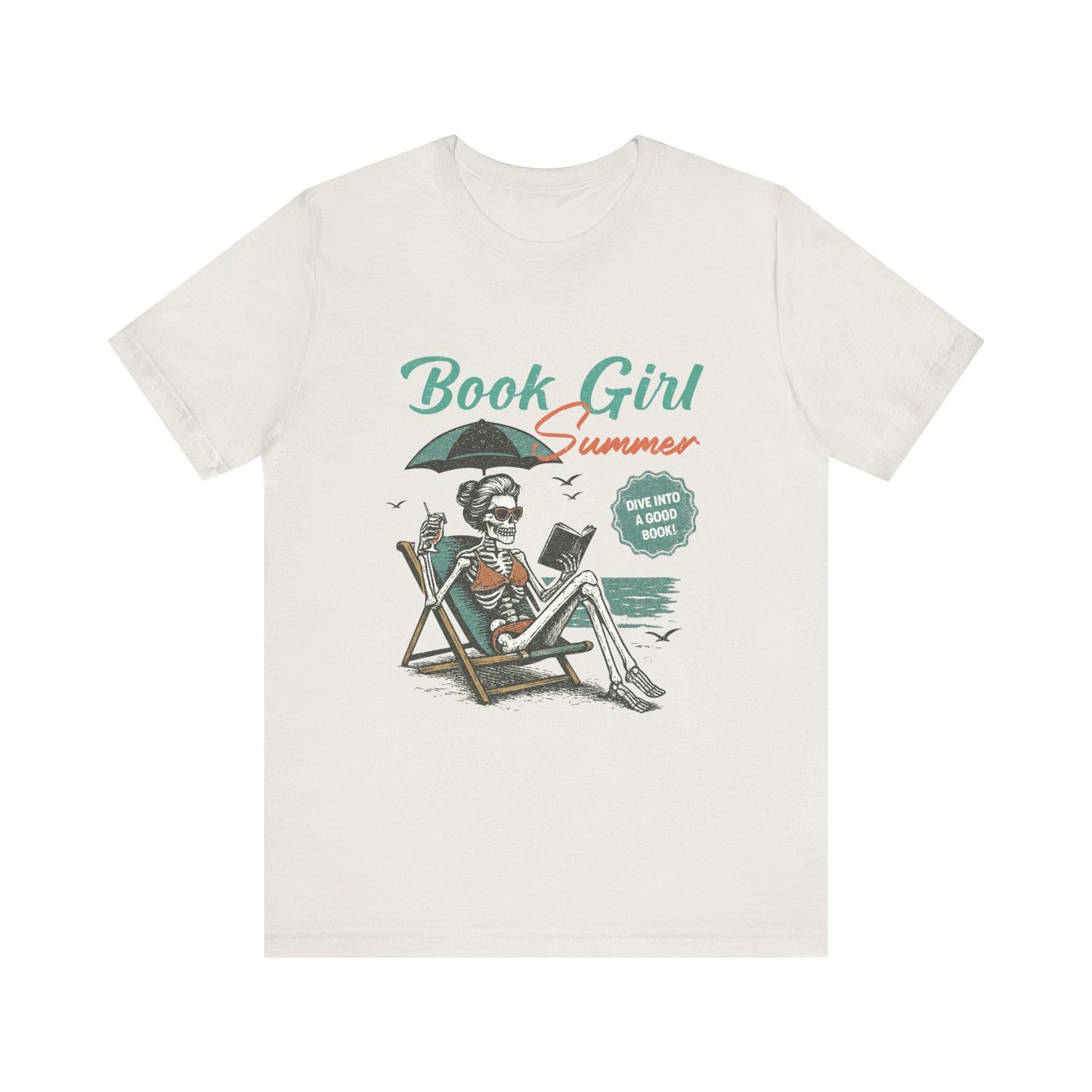 Book Girl Summer Shirt, Reading Lover Tee - Popbydesign