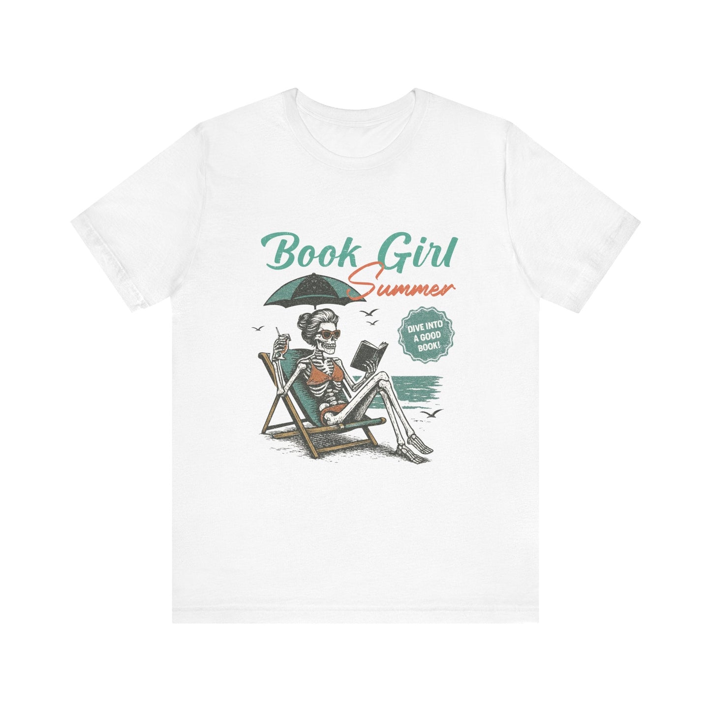 Book Girl Summer Shirt, Reading Lover Tee - Popbydesign