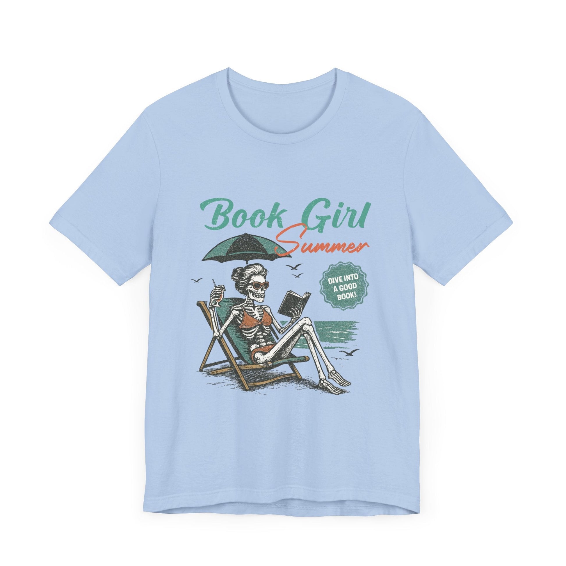 Book Girl Summer Shirt, Reading Lover Tee - Popbydesign
