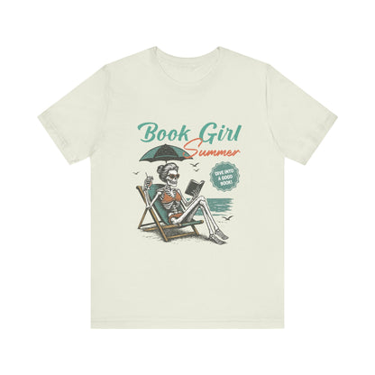 Book Girl Summer Shirt, Reading Lover Tee - Popbydesign