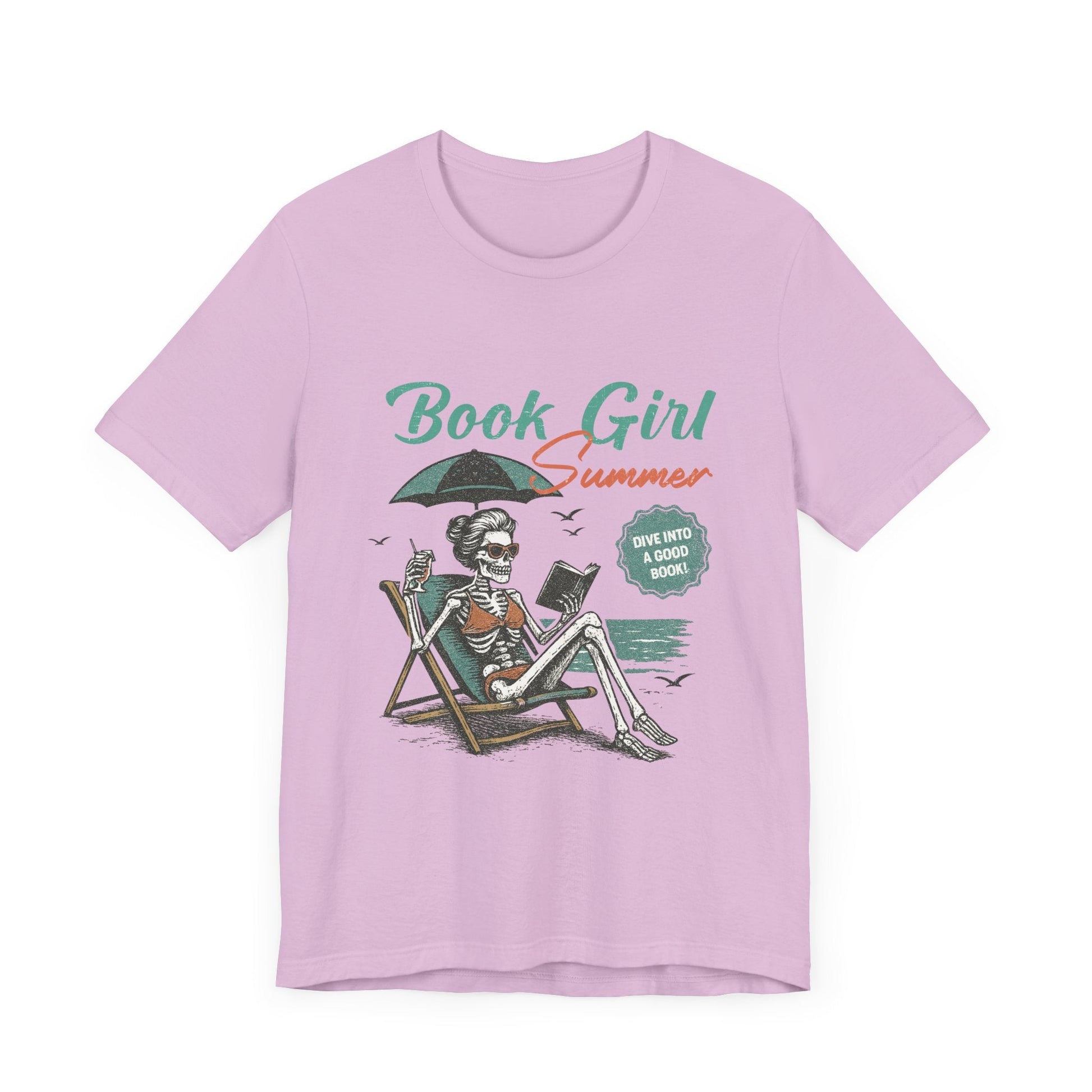 Book Girl Summer Shirt, Reading Lover Tee - Popbydesign