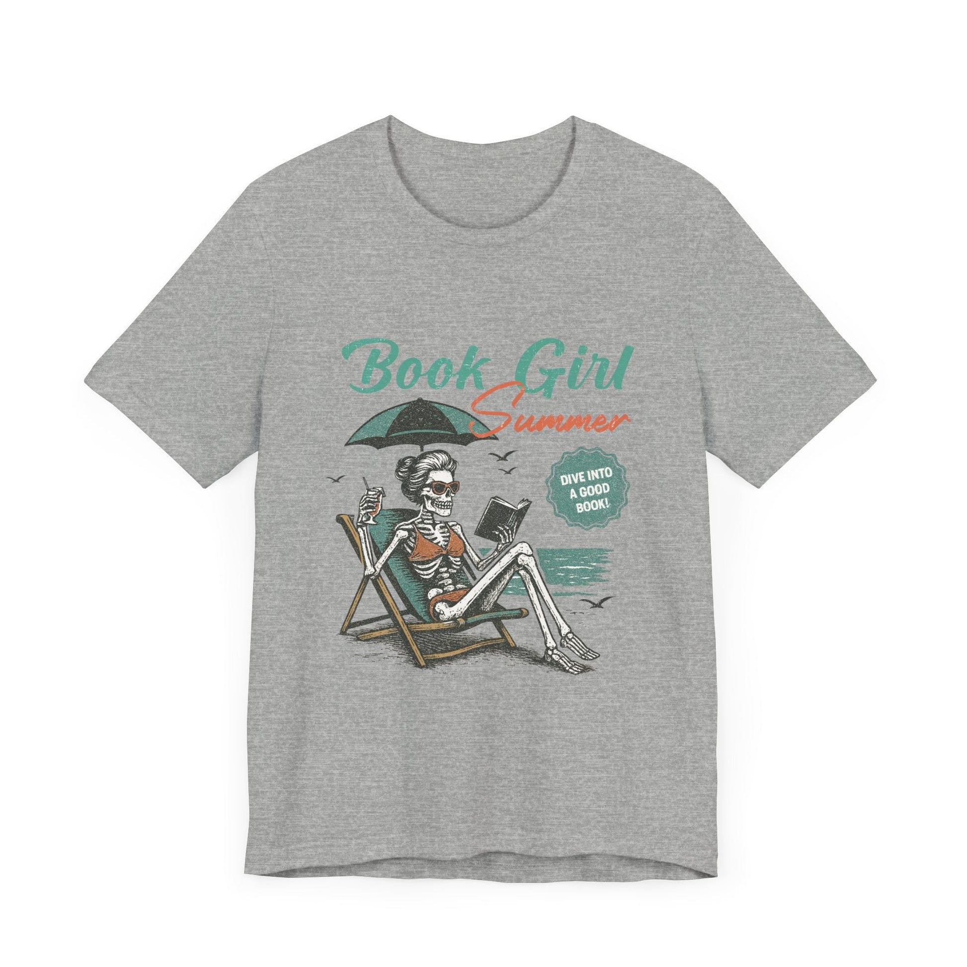 Book Girl Summer Shirt, Reading Lover Tee - Popbydesign