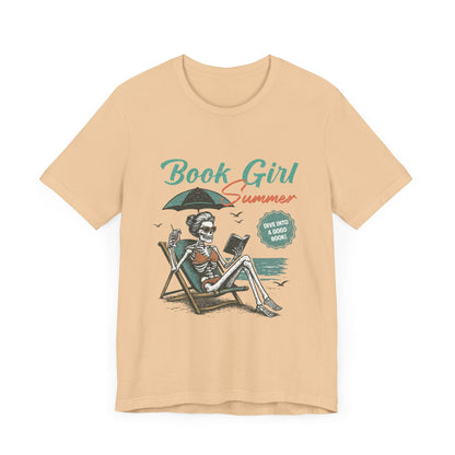 Book Girl Summer Shirt, Reading Lover Tee - Popbydesign