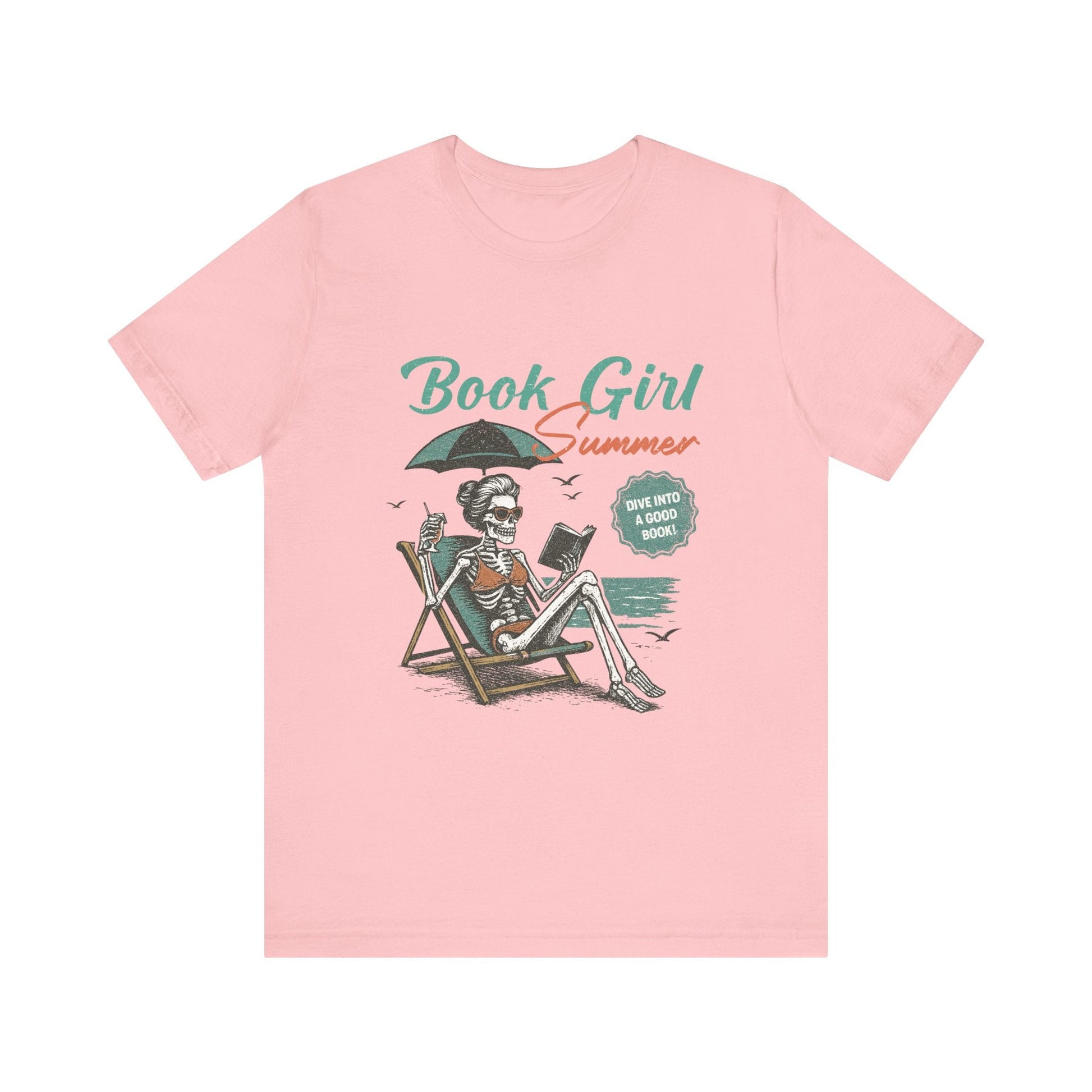 Book Girl Summer Shirt, Reading Lover Tee - Popbydesign