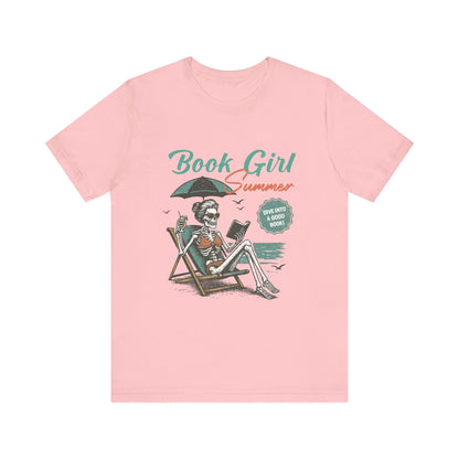 Book Girl Summer Shirt, Reading Lover Tee - Popbydesign