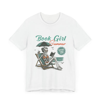 Book Girl Summer Shirt, Reading Lover Tee - Popbydesign