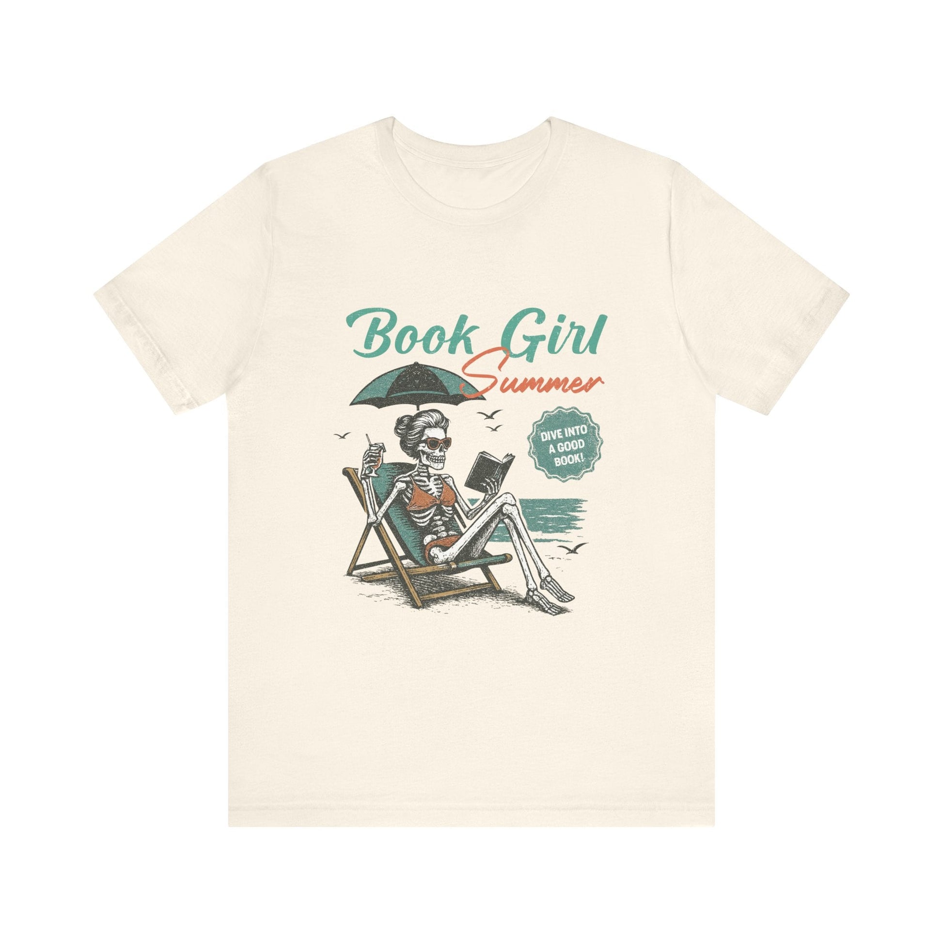 Book Girl Summer Shirt, Reading Lover Tee - Popbydesign