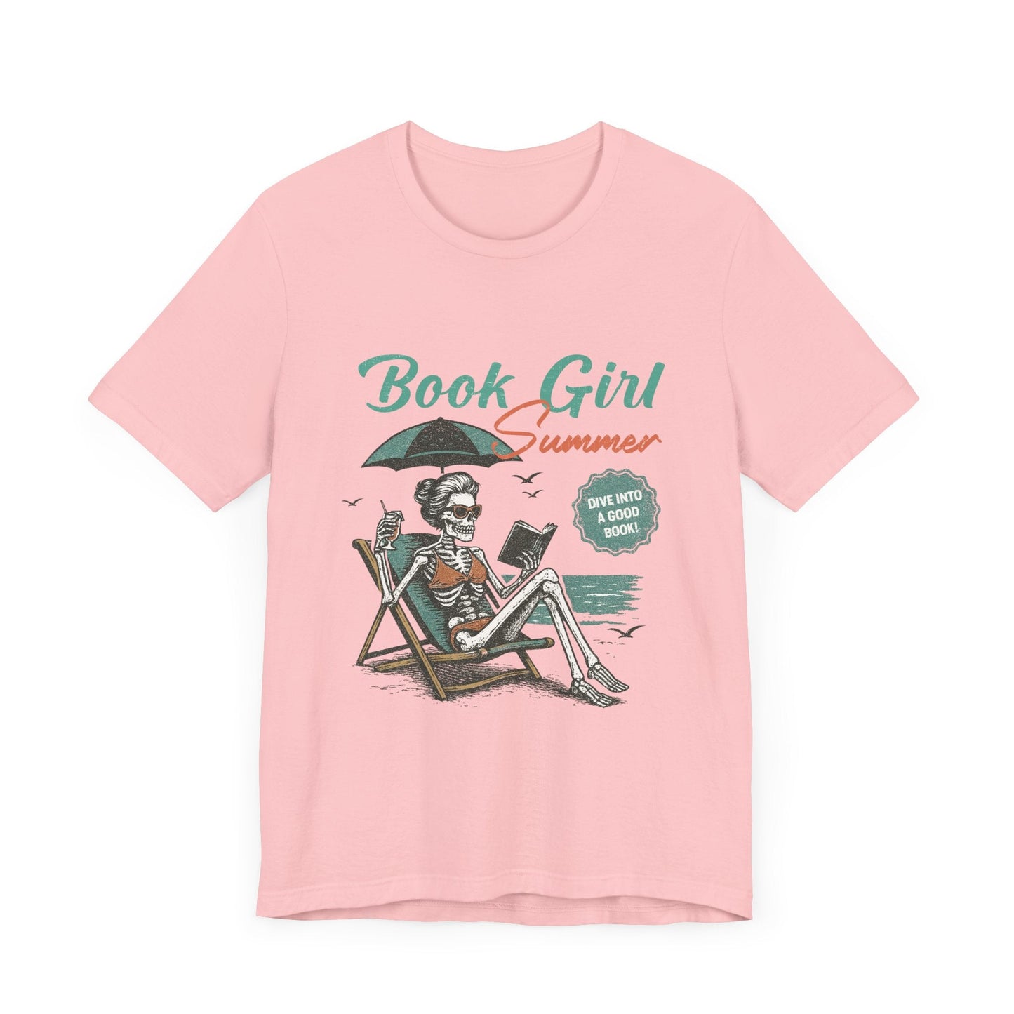 Book Girl Summer Shirt, Reading Lover Tee - Popbydesign