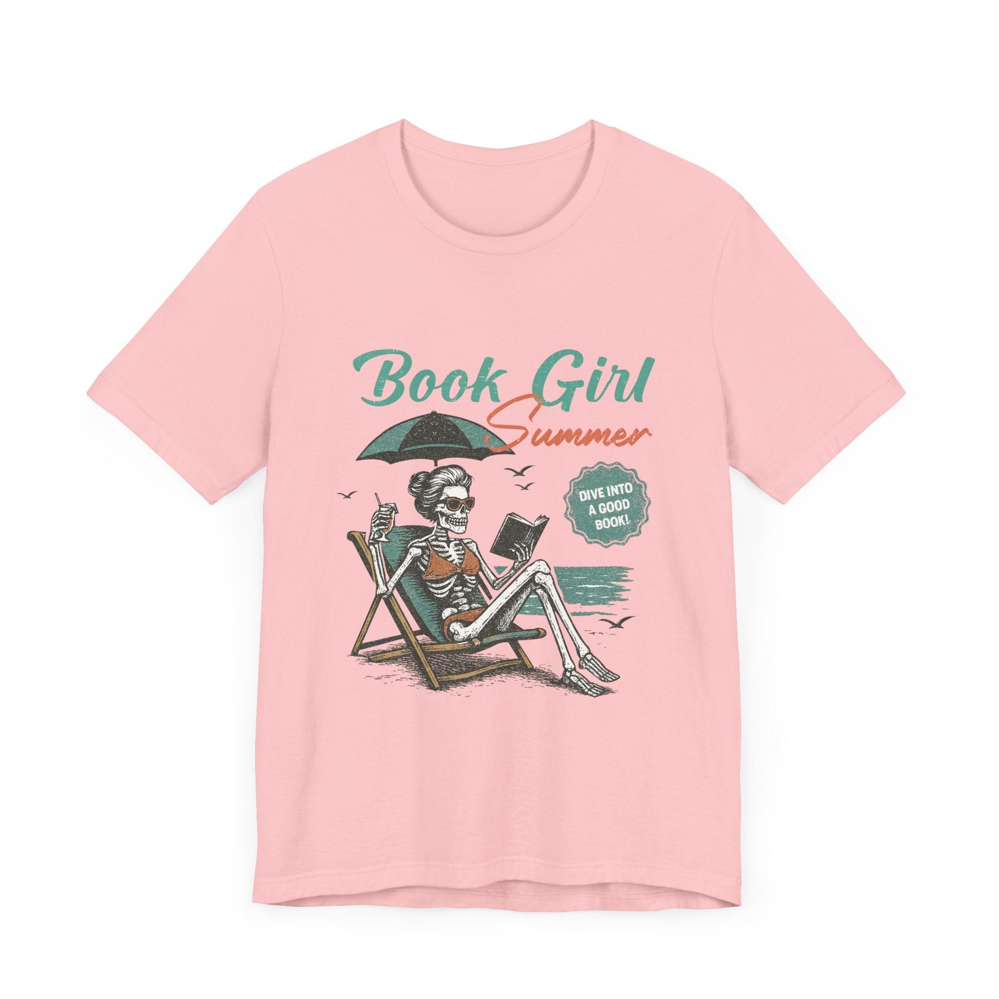 Book Girl Summer Shirt, Reading Lover Tee - Popbydesign