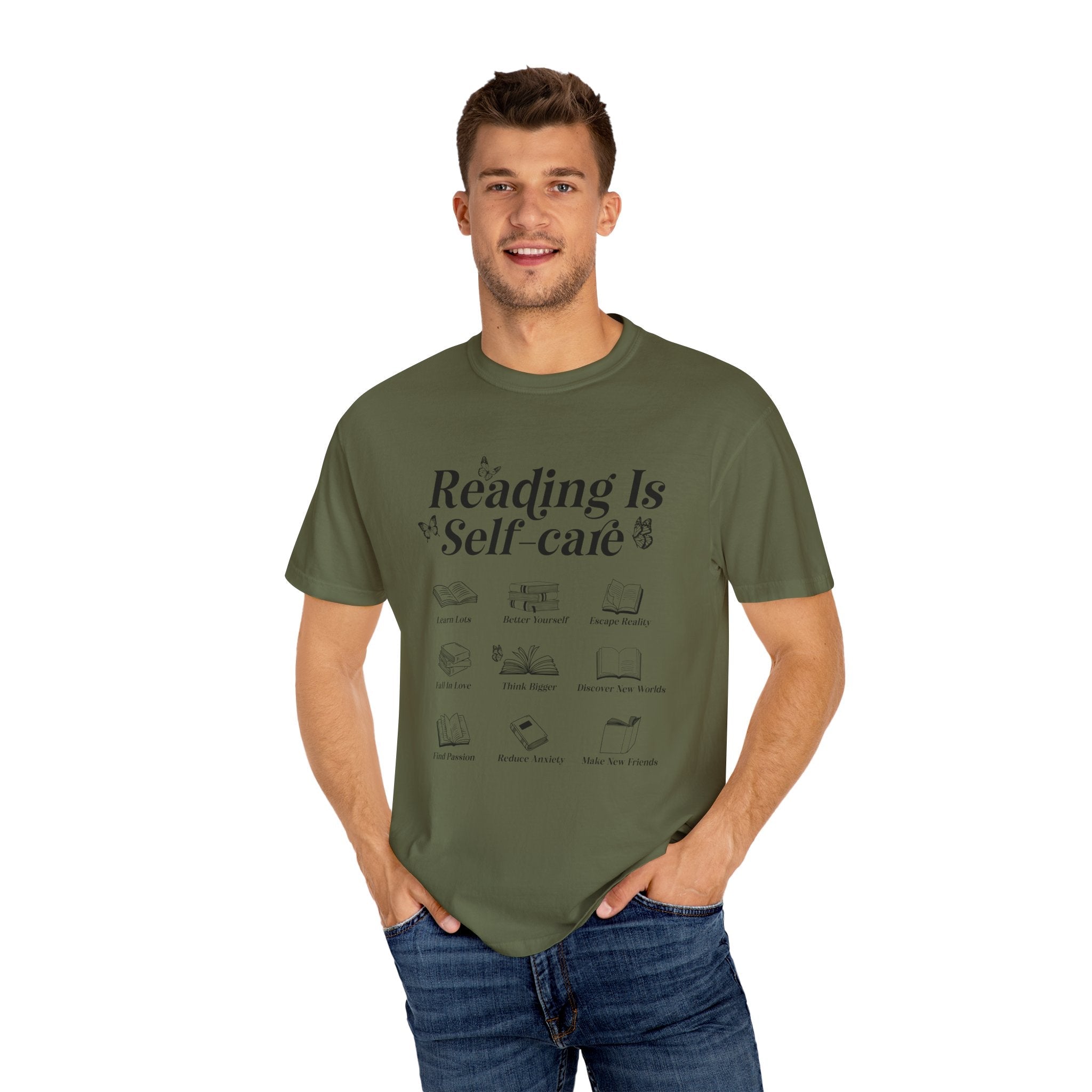 Book Lover Tee, Reading Lover Tee, Cozy Reading Top by Printify