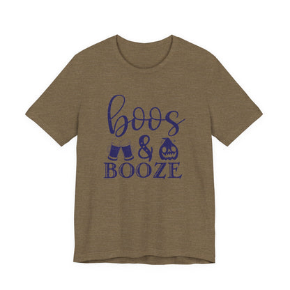 Booze And Boos shirt, Retro Halloween Shirt, Halloween Gift - Popbydesign