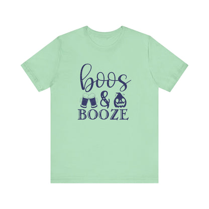 Booze And Boos shirt, Retro Halloween Shirt, Halloween Gift - Popbydesign
