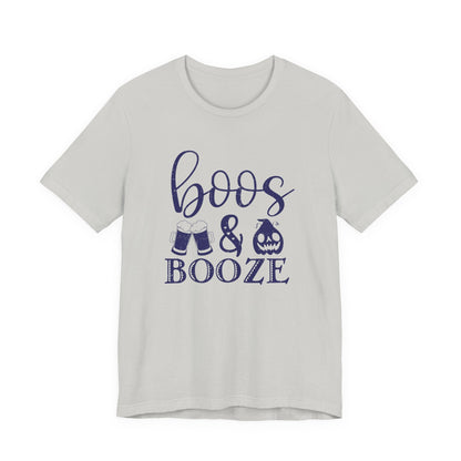 Booze And Boos shirt, Retro Halloween Shirt, Halloween Gift - Popbydesign