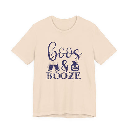 Booze And Boos shirt, Retro Halloween Shirt, Halloween Gift - Popbydesign