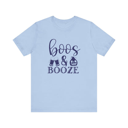 Booze And Boos shirt, Retro Halloween Shirt, Halloween Gift - Popbydesign