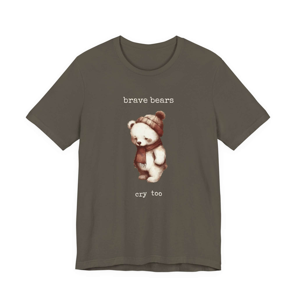 Brave Bears Cry Too Shirt, Vintage Bear Shirt, My tummy Hurts Shirt by PopCultureByDesign36