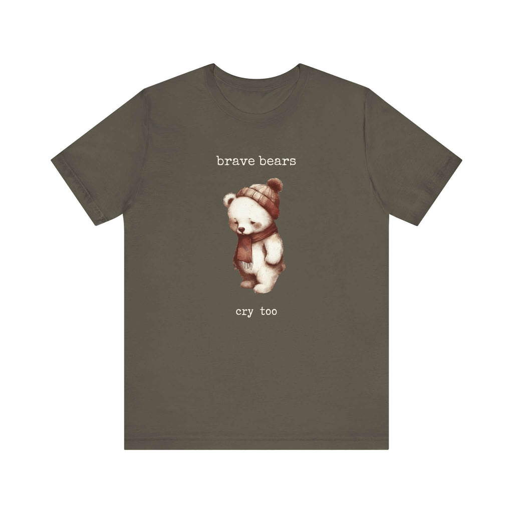 Brave Bears Cry Too Shirt, Vintage Bear Shirt, My tummy Hurts Shirt by PopCultureByDesign36