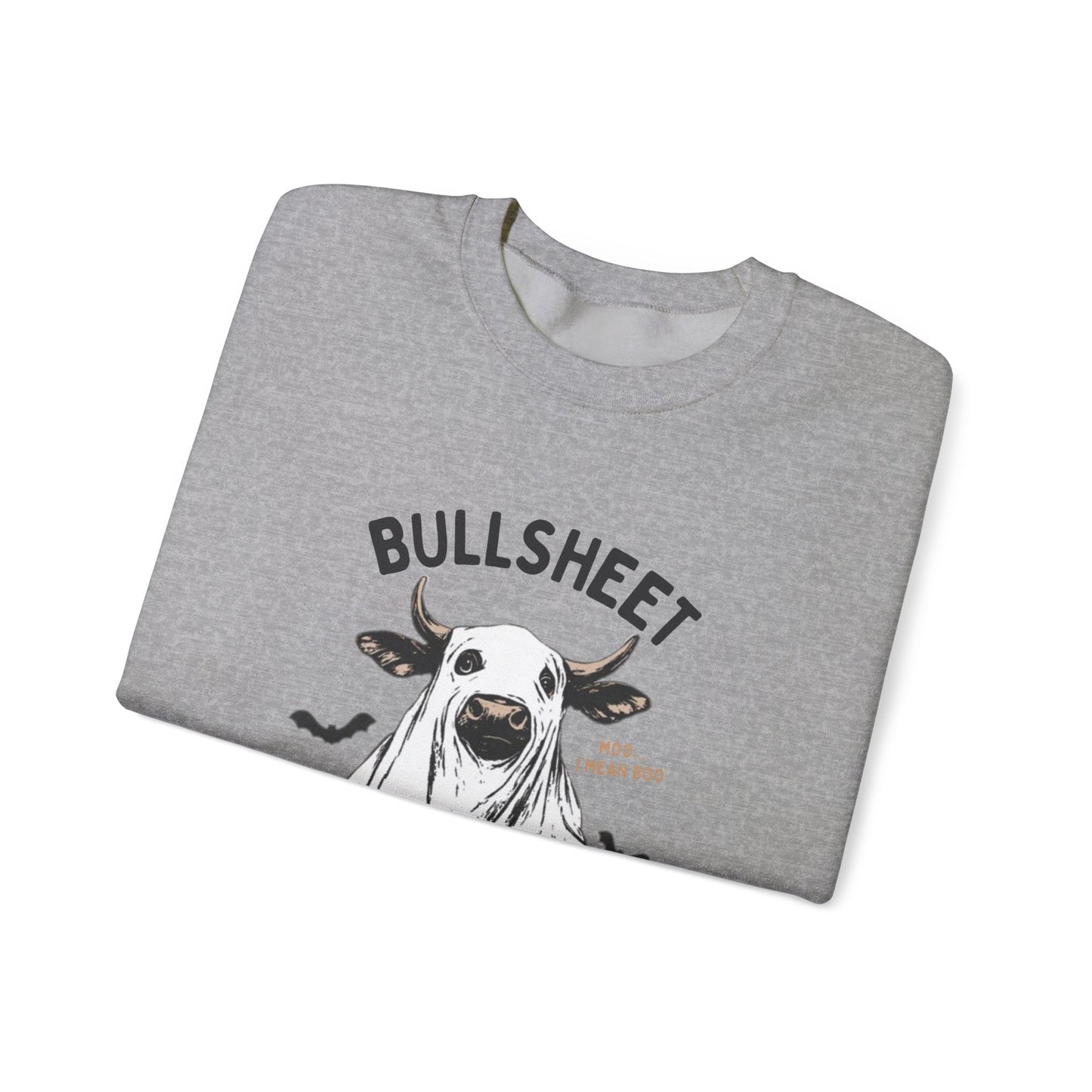 Bull Sheet Sweatshirt, Halloween Ghost Cow Sweatshirt - Popbydesign