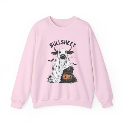 Bull Sheet Sweatshirt, Halloween Ghost Cow Sweatshirt - Popbydesign