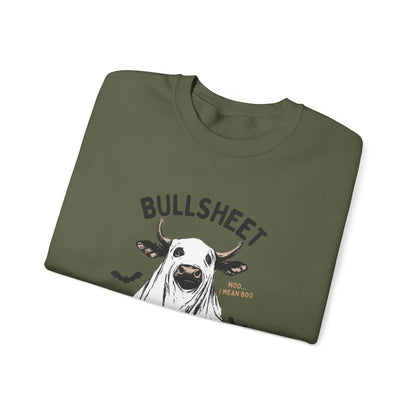 Bull Sheet Sweatshirt, Halloween Ghost Cow Sweatshirt - Popbydesign
