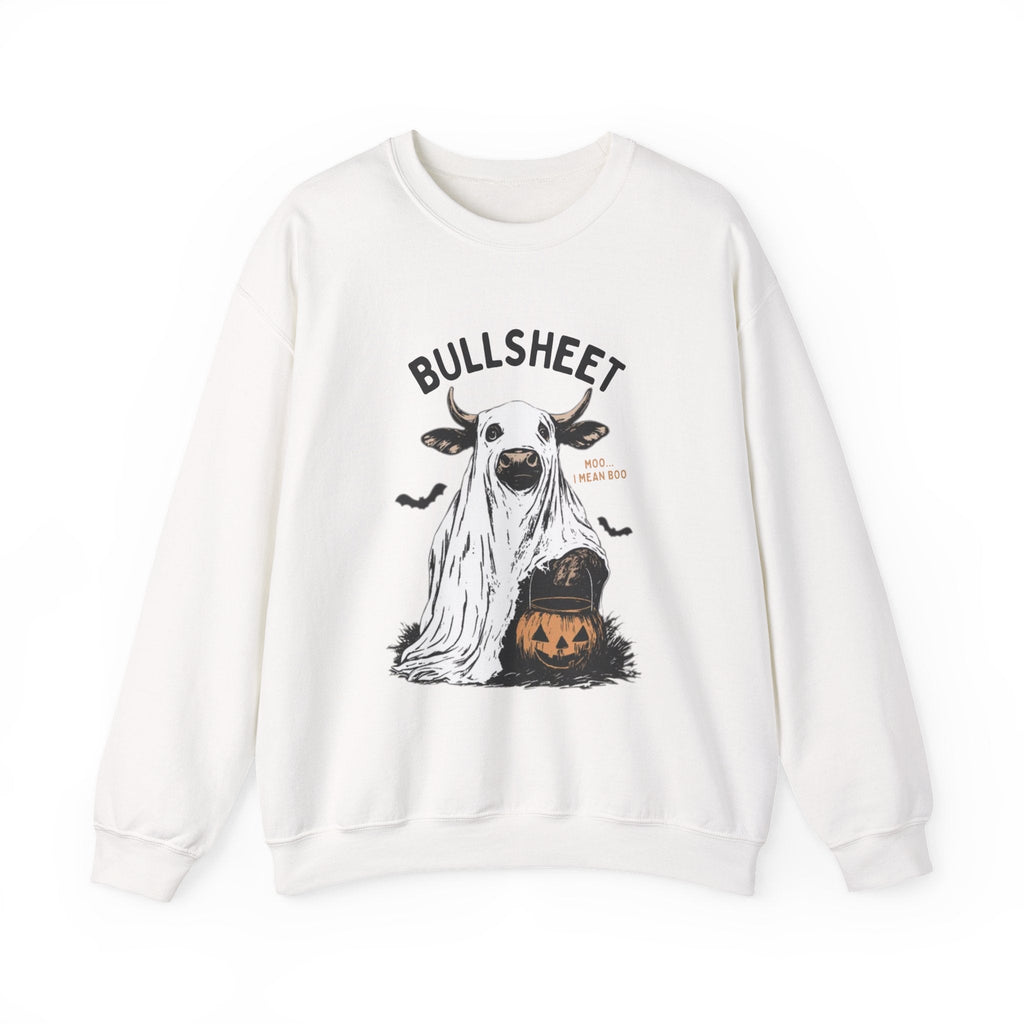 Bull Sheet Sweatshirt, Halloween Ghost Cow Sweatshirt by PopCultureByDesign36