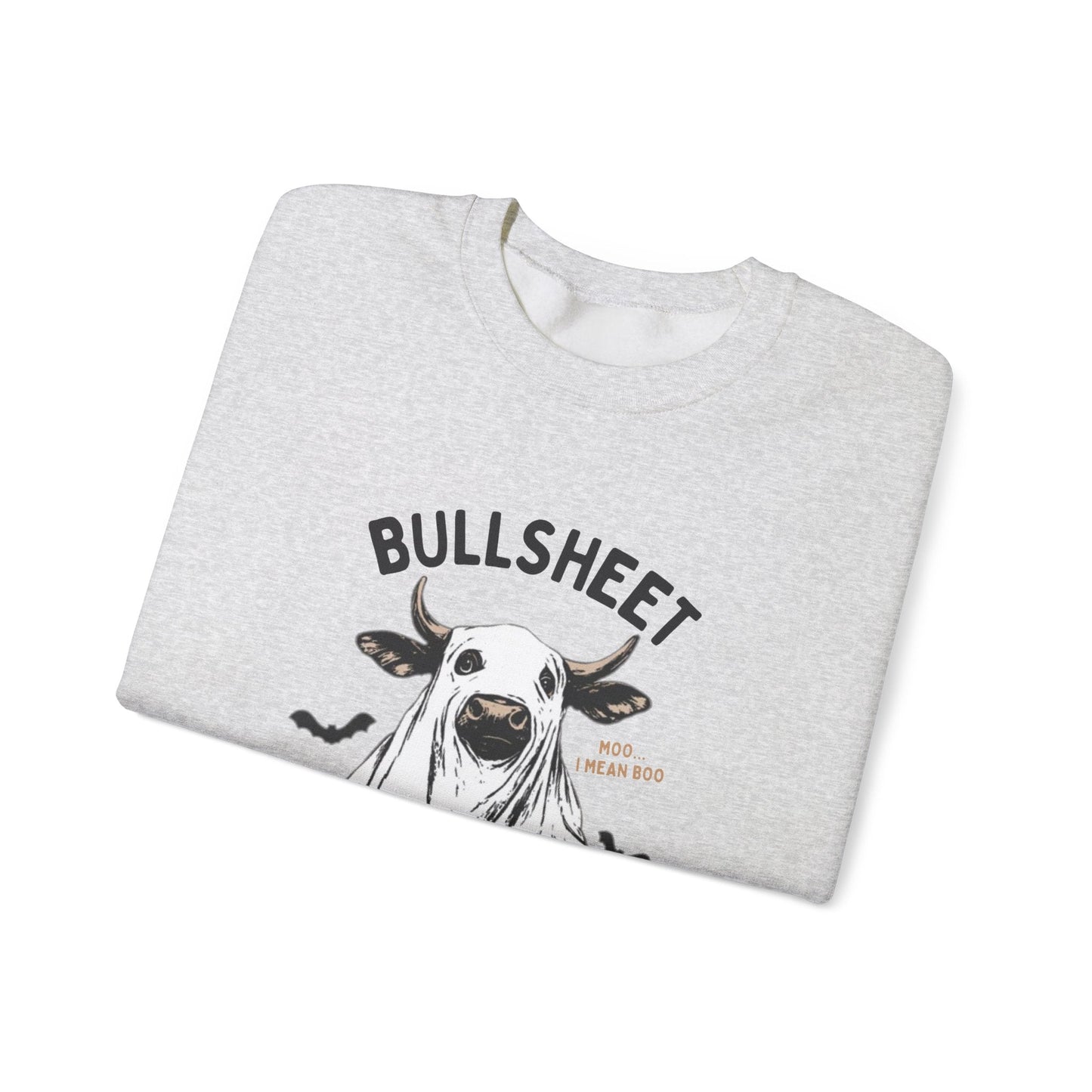 Bull Sheet Sweatshirt, Halloween Ghost Cow Sweatshirt - Popbydesign