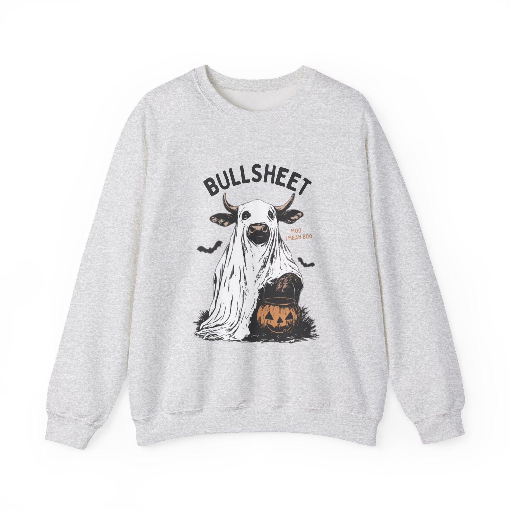 Bull Sheet Sweatshirt, Halloween Ghost Cow Sweatshirt by PopCultureByDesign36
