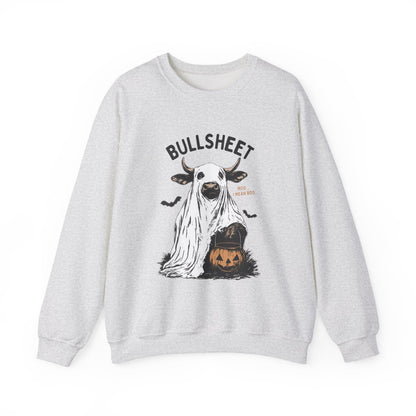 Bull Sheet Sweatshirt, Halloween Ghost Cow Sweatshirt - Popbydesign