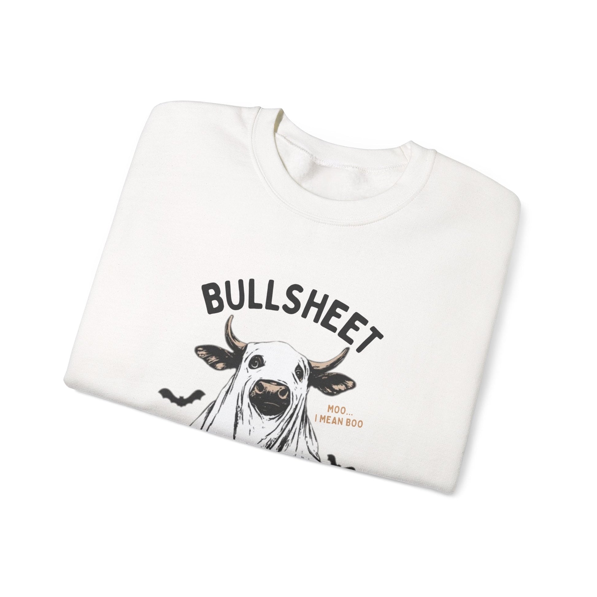 Bull Sheet Sweatshirt, Halloween Ghost Cow Sweatshirt - Popbydesign