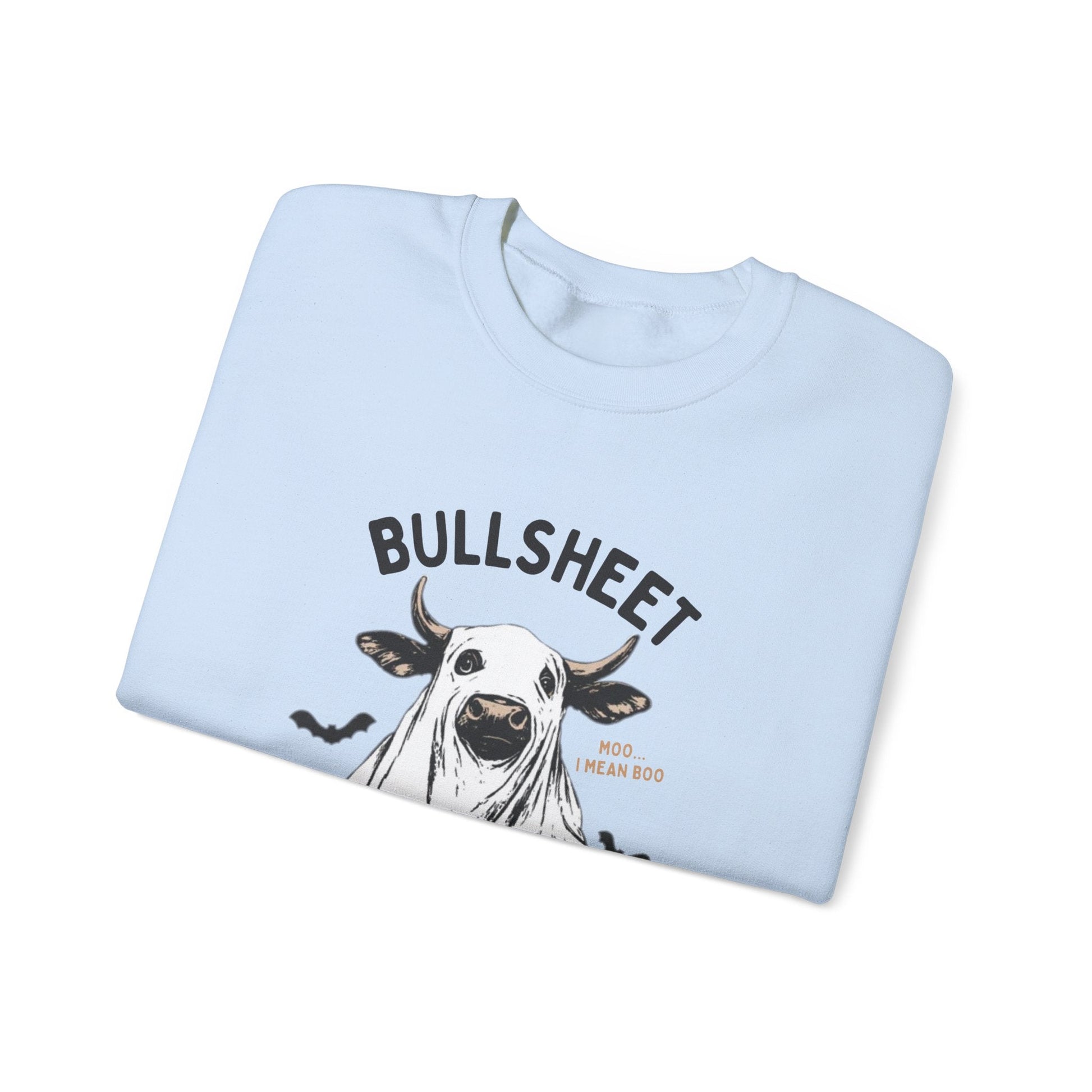 Bull Sheet Sweatshirt, Halloween Ghost Cow Sweatshirt - Popbydesign