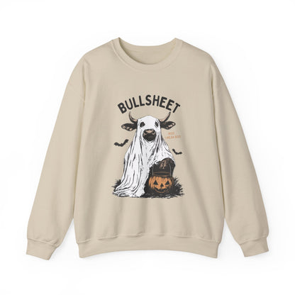Bull Sheet Sweatshirt, Halloween Ghost Cow Sweatshirt - Popbydesign