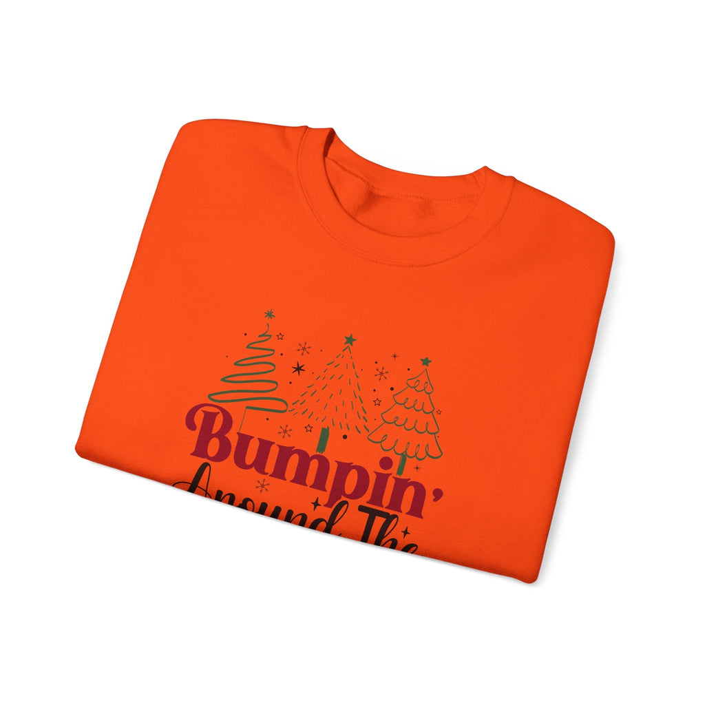 Bumpin Around Christmas Tree Sweatshirt, Xmas Pregnant Shirt by PopCultureByDesign36