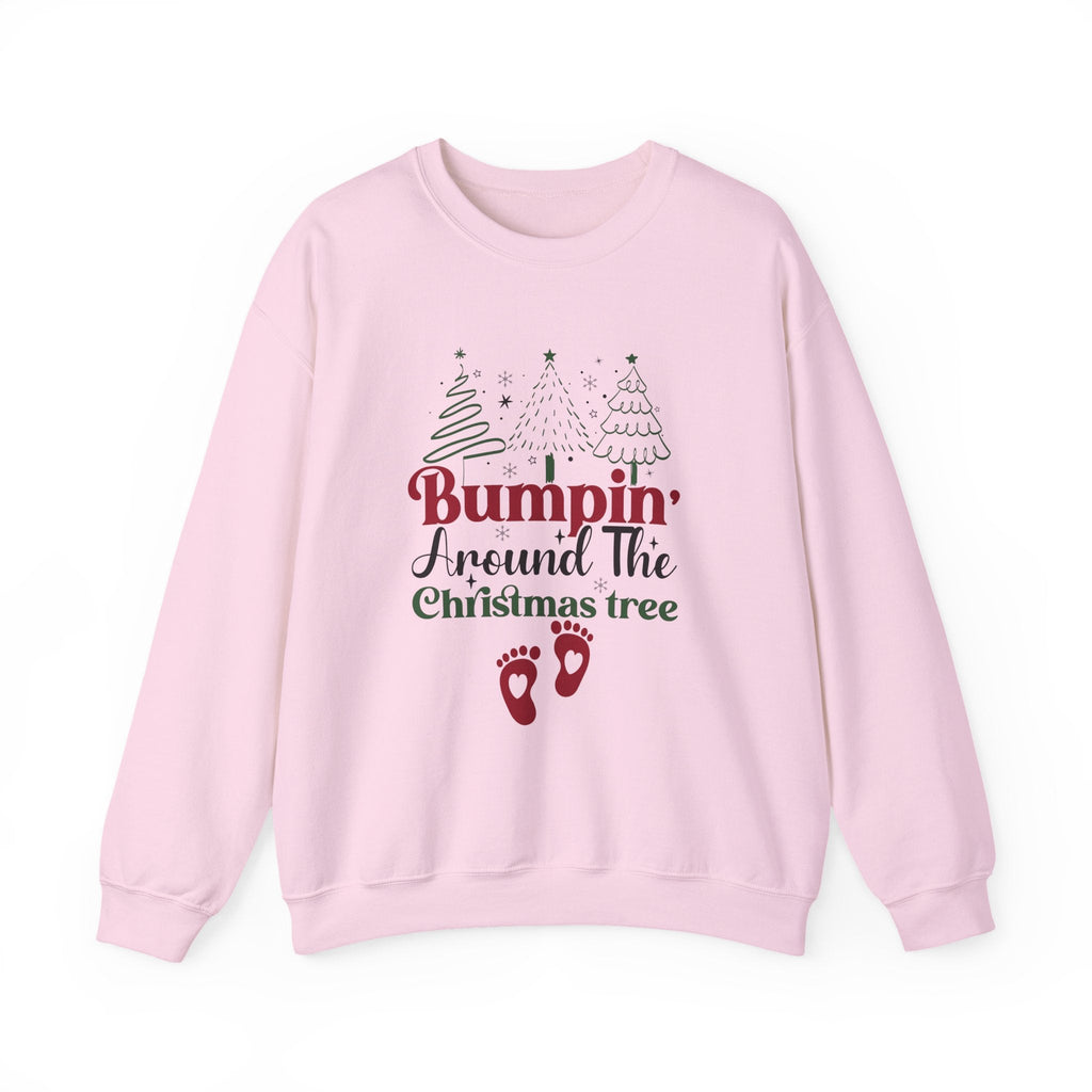 Bumpin Around Christmas Tree Sweatshirt, Xmas Pregnant Shirt by PopCultureByDesign36