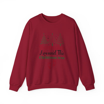 Bumpin Around Christmas Tree Sweatshirt, Xmas Pregnant Shirt - Popbydesign