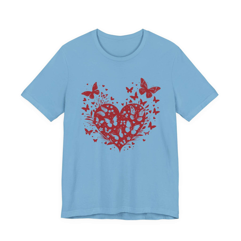 Butterfly Heart Valentines Day Shirt,Butterfly Valentine Tee by PopCultureByDesign36