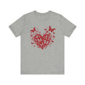 Butterfly Heart Valentines Day Shirt,Butterfly Valentine Tee by PopCultureByDesign36