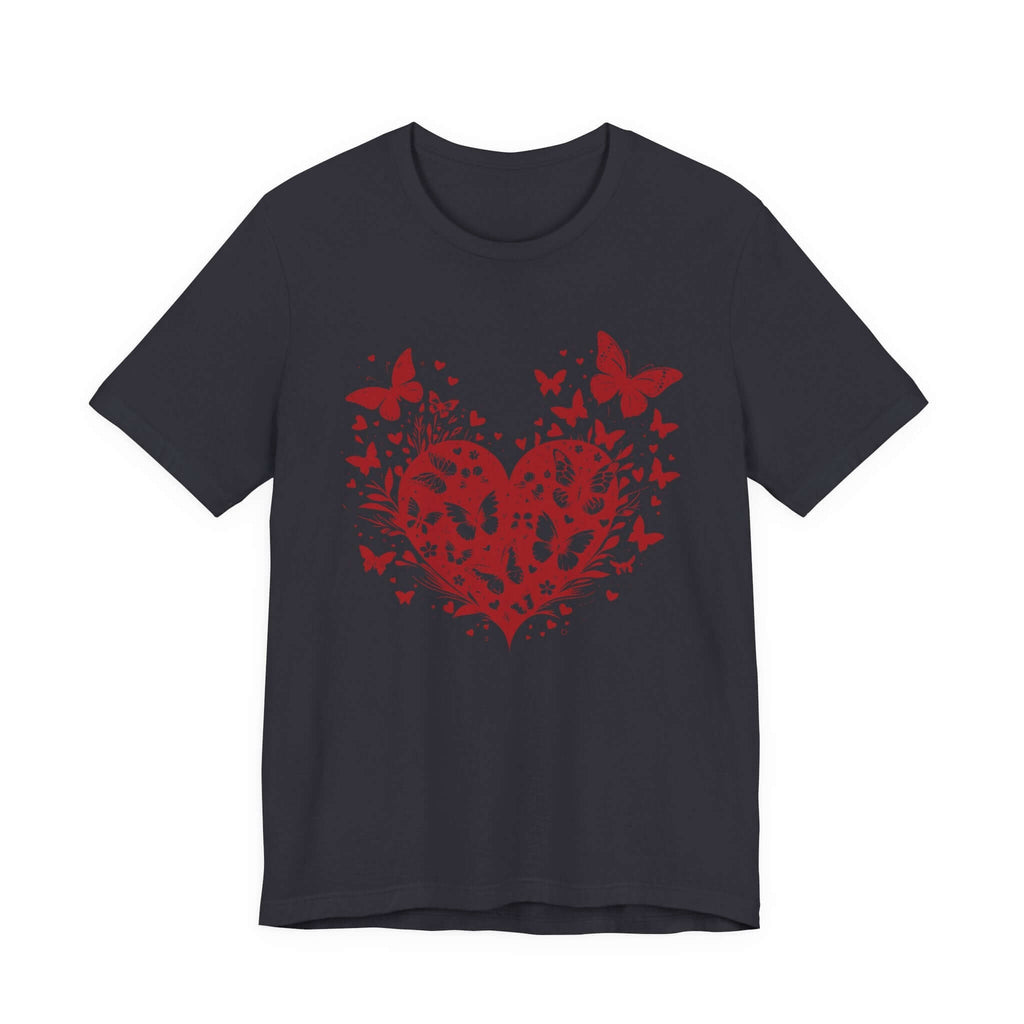 Butterfly Heart Valentines Day Shirt,Butterfly Valentine Tee by PopCultureByDesign36