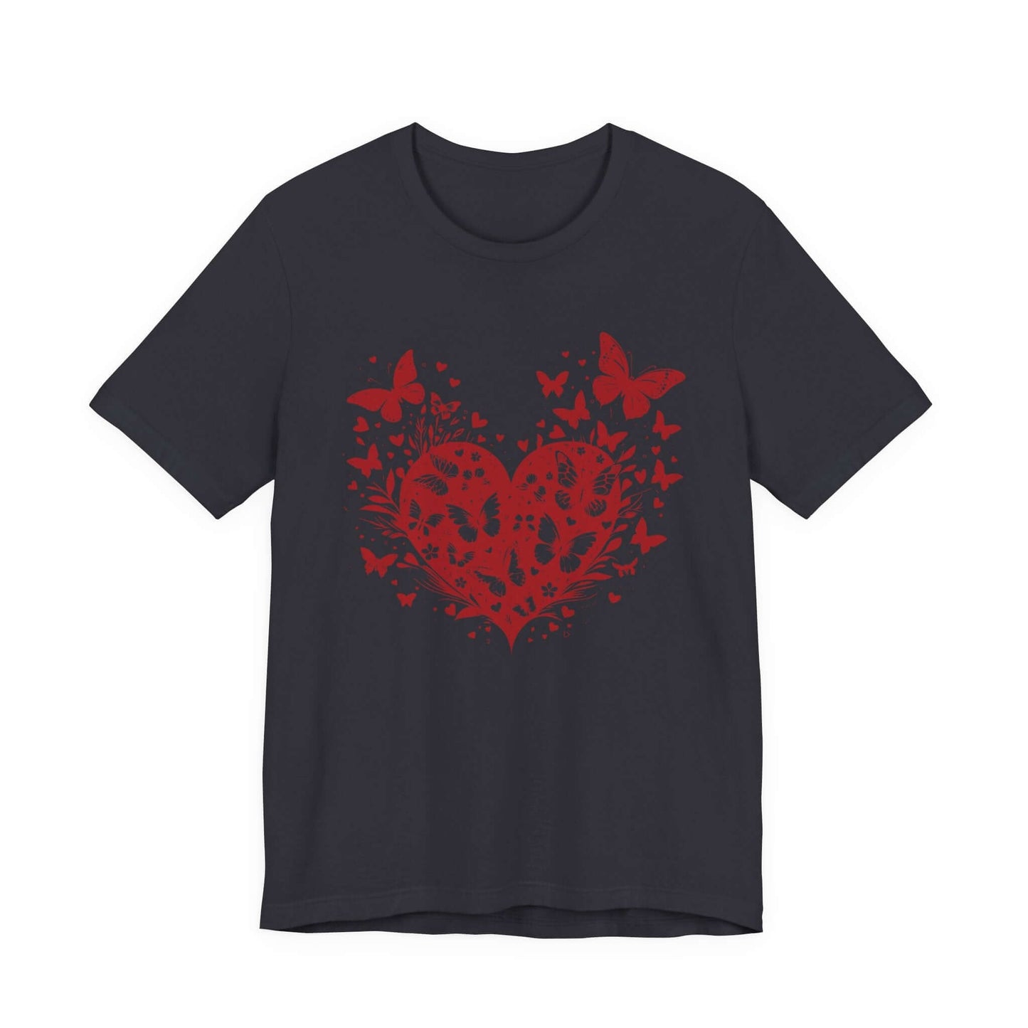 Butterfly Heart Valentines Day Shirt,Butterfly Valentine Tee - Popbydesign