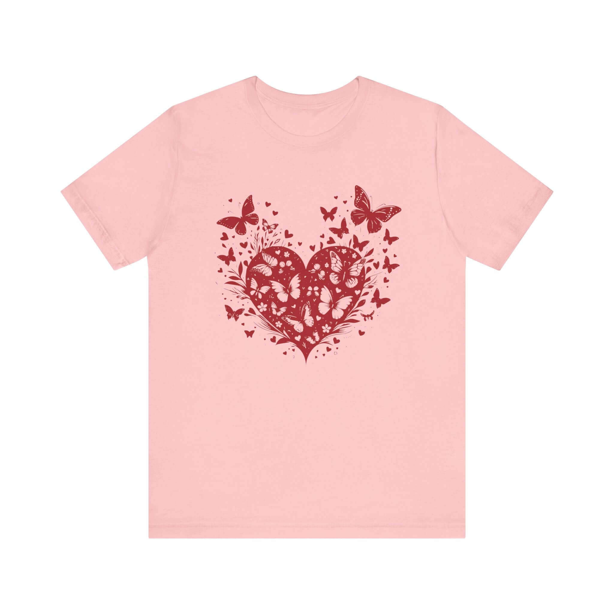 Butterfly Heart Valentines Day Shirt,Butterfly Valentine Tee by PopCultureByDesign36
