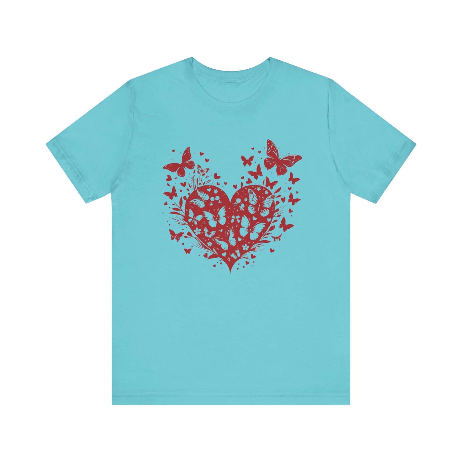 Butterfly Heart Valentines Day Shirt,Butterfly Valentine Tee - Popbydesign