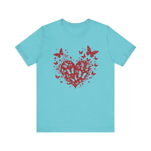 Butterfly Heart Valentines Day Shirt,Butterfly Valentine Tee by PopCultureByDesign36