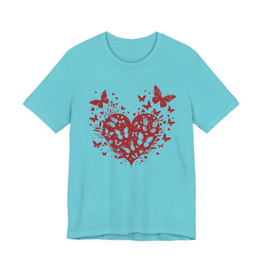 Butterfly Heart Valentines Day Shirt,Butterfly Valentine Tee by PopCultureByDesign36