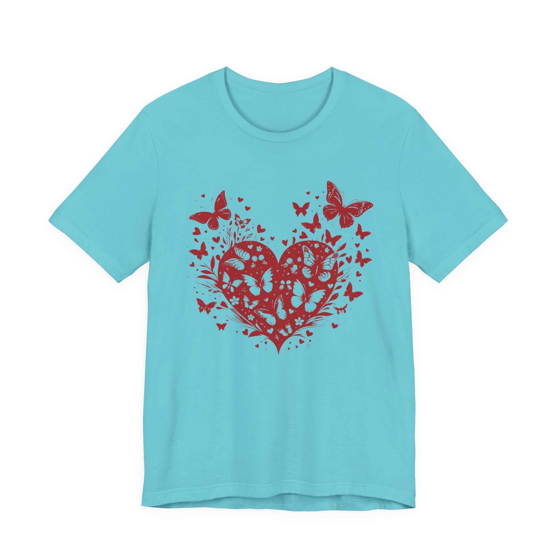 Butterfly Heart Valentines Day Shirt,Butterfly Valentine Tee - Popbydesign