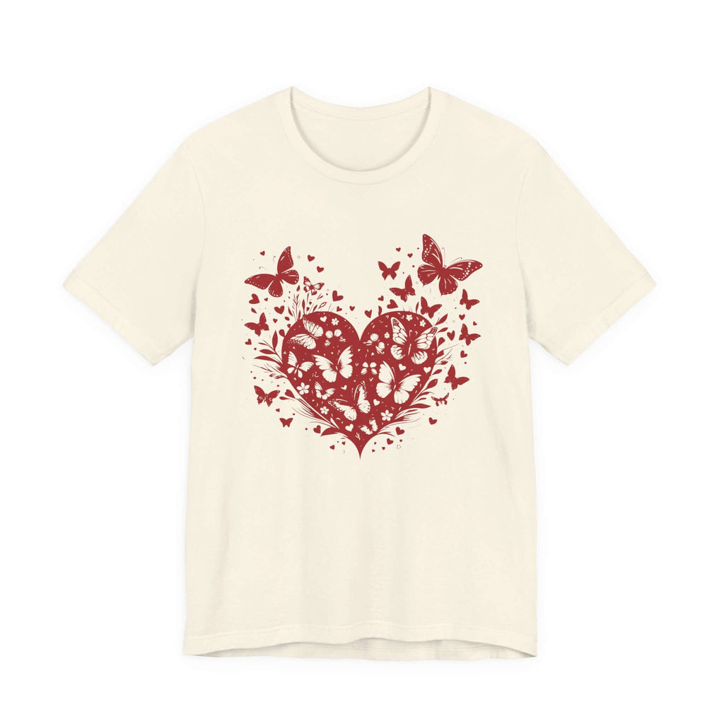 Butterfly Heart Valentines Day Shirt,Butterfly Valentine Tee by PopCultureByDesign36