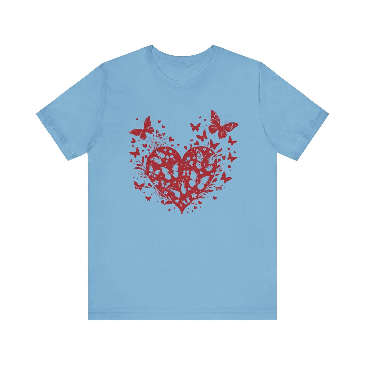 Butterfly Heart Valentines Day Shirt,Butterfly Valentine Tee - Popbydesign