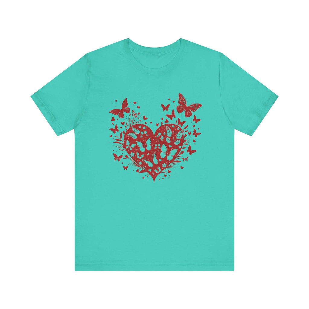 Butterfly Heart Valentines Day Shirt,Butterfly Valentine Tee by PopCultureByDesign36